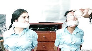 Massively Gagged Latina Schoolgirls