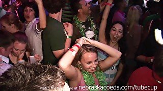 Girls Flashing Tits During Huge Club Party With Mtv Djs