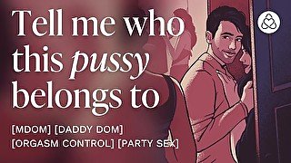 Sneaking off at a party to fuck you in secret [mdom] [daddy] [erotic audio stories]