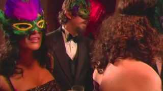 Masked swinger party with sassy european bitches