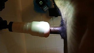 Fleshlight with massive cumshot at the end