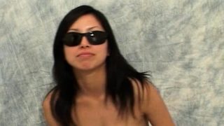 Kinky girl in sunglasses Saori takes a fat cock deep down her throat