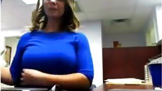 Busty office milf 1