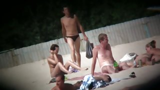 My own beach voyeur video of nude hot girls sunbathing