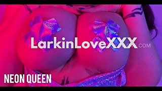 Neon Queen Larkin Love's Sexy Long Tongue