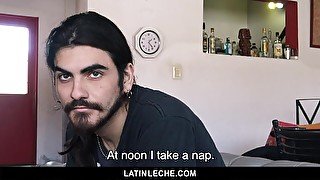 LatinLeche - Cute Latino Hipster Gets A Sticky Cum Facial