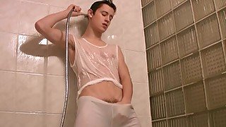 Cute Boy - Jerking in the Shower