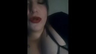 Alliekatnight in smoking fetish vid