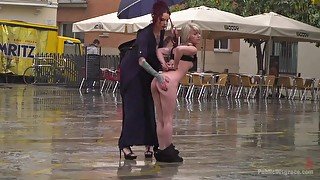 Eager Bitch Spanked And Flogged In The Rain - 1 - PublicDisgrace