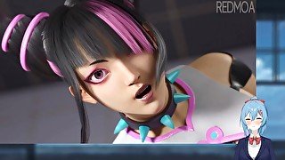 Juri Footjob - Street Fighter