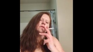 All natural red head smoking/smoking fetish 