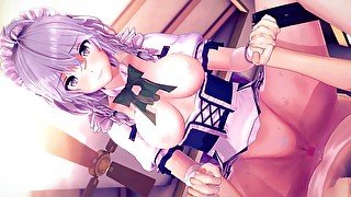 PASSIONATE SEX WITH SAKUYA IZAYOI 🥰 TOUHOU HENTAI