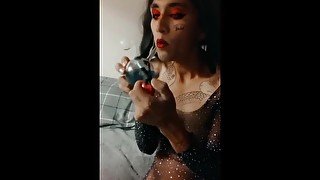 Petite Latina Smoke & Blow Clouds - 6