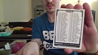 Opening a Pack of Trading Cards