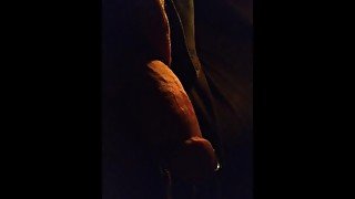 Sneaky peaky cock under candlelight 🎃