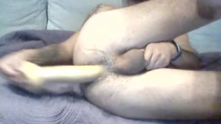 Straight Guy Sticks A Dildo Up His Ass