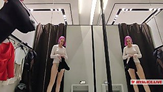 Try On Haul Transparent Clothes In The Busty Blonde Tries On A Transparent Blouse In Only Panties