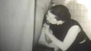 Black and White Vintage Swingers in A Bathroom