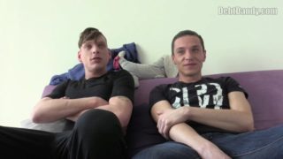 BIGSTR - Skinny twink gets his ass fucked raw and his body covered with cum