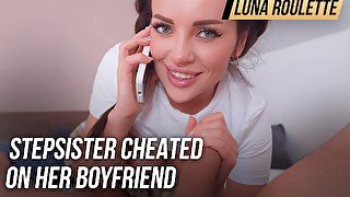 Stepsister cheated on her boyfriend with stepbrother