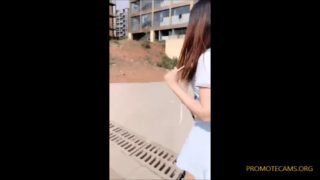 Liuting go outside shows her hot and blowjob fuck in hotel