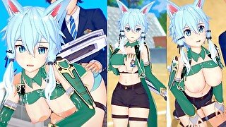 【エロゲーコイカツ！】ソードアートオンライン(SAO) シノン(ALOver)3DCG巨乳アニメ動画[Hentai Game Koikatsu! shinon(ALO)(Anime 3DCGVideo