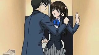 Saucy anime honey getting wet pussy fingered