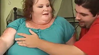 Redhead SSBBW Films Homemade Porn With Her Husband