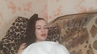 wet cumshot from clit handjob