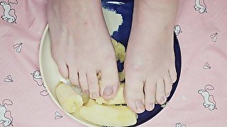 Smashing Banana with my Tiny Pink Toes