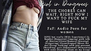 F4F  Emotional Lesbian Sex with your Wife  WLW  ASMR Audio Porn for Women  Impreg