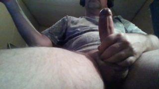 Hubby Stroking His Cock