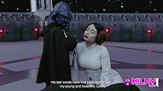 CUM WARS: Master YODA fucks Princess Leia