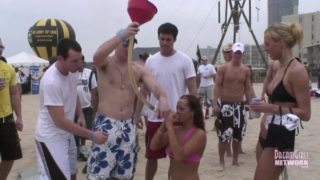 Coeds Flash Perky Tits At Spring Break Wet T Contest