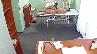 FakeHospital Hot nurse massages patient before sucking and fucking him