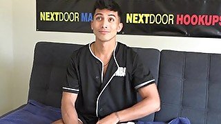 NextDoorCasting - Young Jock's First Time On Cam