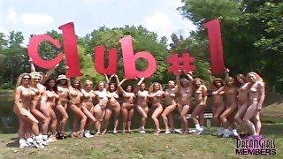 Huge Group Of Hopefuls At The Miss Nude USA Contest