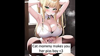 Do As You Are Told!-Cat Mommy Makes You Her Piss Boy, Wet Pussy and Anal in Shower