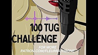 100 Tug Challenge  JOI  Shooting your cum all over my  big, round tits  Roleplay  ASMR