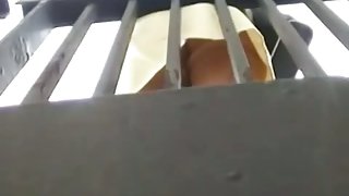 Mature upskirt voyeur brunette slut