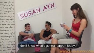 Agent Susan gets fucked well by two guys