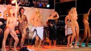 Women Dancing Naked on Stage