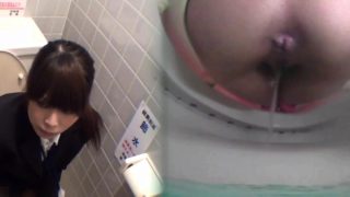 Asian hos filmed peeing