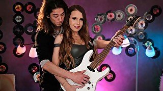 Married babe, Kendall Kayden, goes 'groupie' and fucks a rock star for his guitar