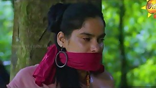 Red Otm Scarf Gagged Women