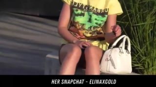 Public park upskirt flash her snapchat  elinaxgold