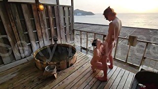 【Emin】中出しされた直後に2回目エッチ♡最後はおっぱいにたっぷり射精【旅行】