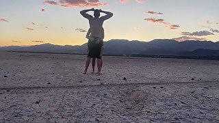 Pegging and Eating His Ass in the Middle of the Desert - Jamie Stone