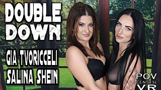 Shalina Shein, Gia Tvoricceli And Salina Shein In And Double Down