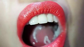 asian mouth closeup